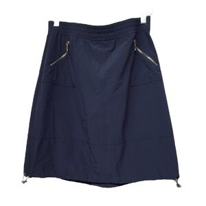 Zenergy Blue Knee-Length A-Line Skirt for Work